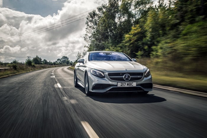 2015 Mercedes-Benz AMG S-Class Coupe C217 on a Road