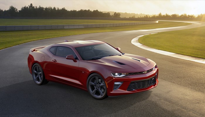 2016 Chevrolet Camaro SS on a Racetrack