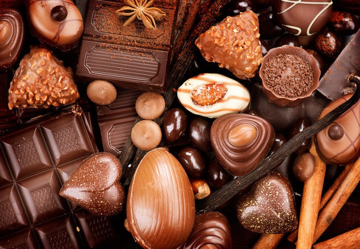 Assortment of chocolates and sweets