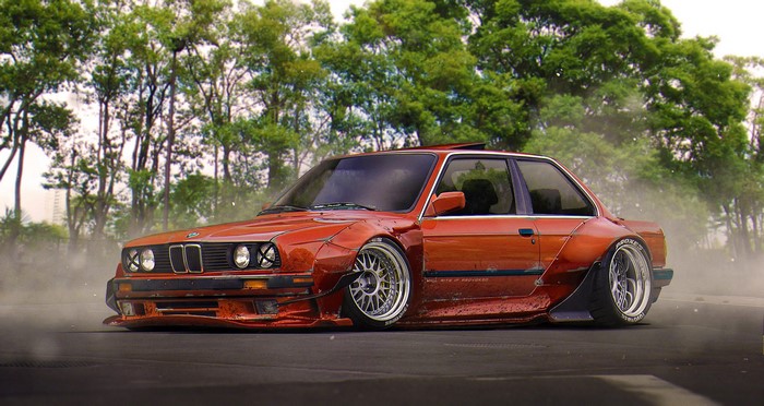 Tuned Orange BMW M3 E30 RB by Khyzyl Saleem