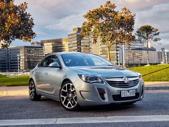 Silver 2015 Holden Insignia VXR parked outdoors