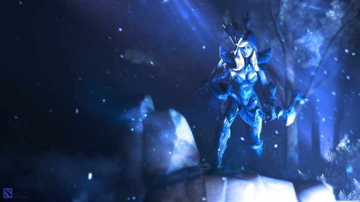 Drow Ranger from DOTA 2 with bow