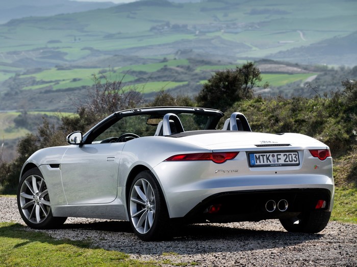 Jaguar F-Type S Cabriolet back view