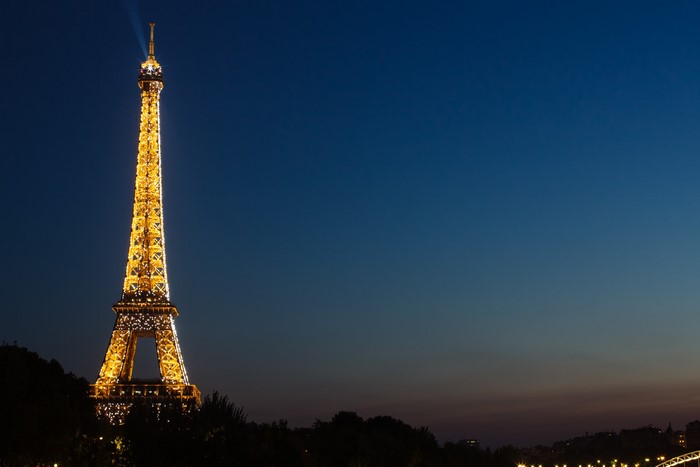 Eiffel Tower at Dusk in Paris