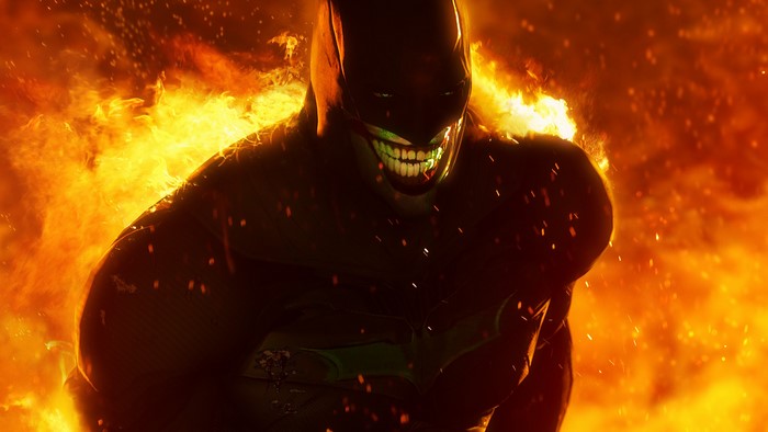 Joker Batman in Fire
