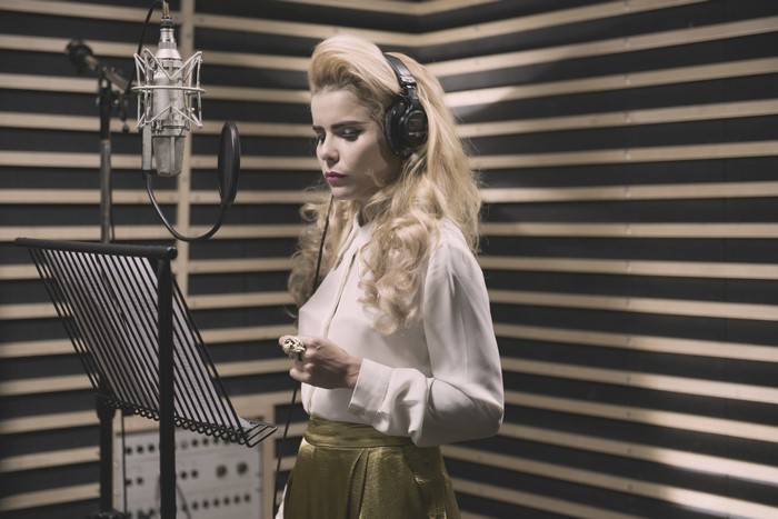 Paloma Faith singer in recording studio