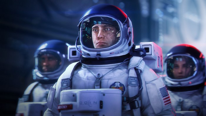 Astronauts in space suits