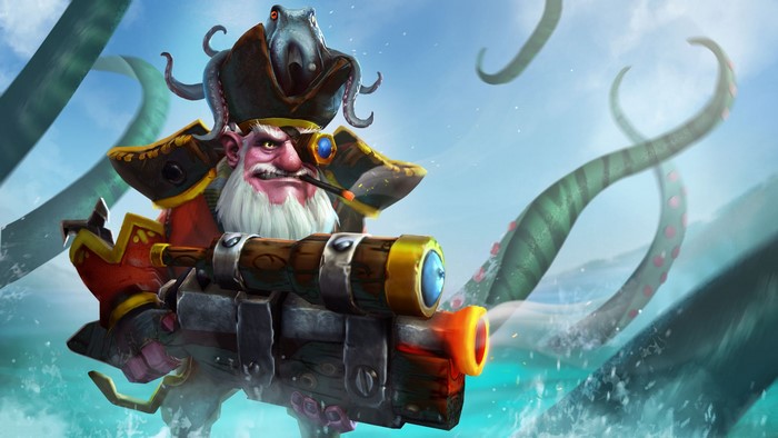 Sniper from DOTA 2 with Kraken tentacles