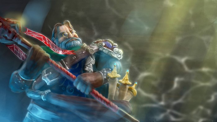 Lord Gaben from DOTA 2 with Mage Staff