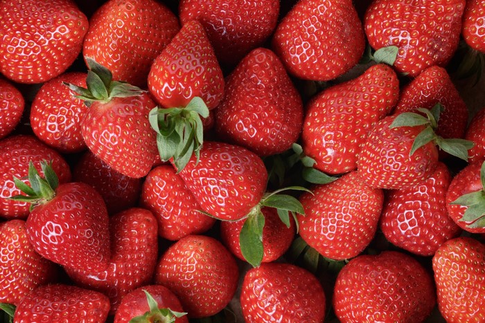 Many Red Strawberries