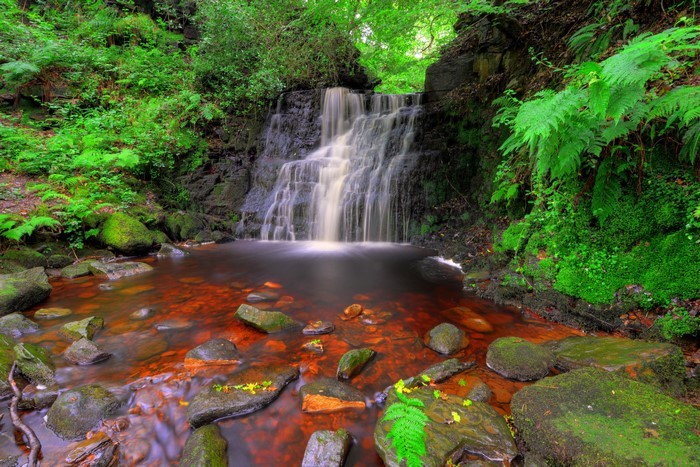 Waterfall at Tigers Clough Rivington, England