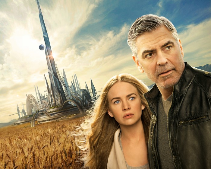 Tomorrowland George Clooney and Britt Robertson