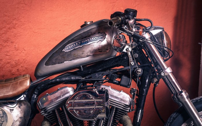 Harley-Davidson motorcycle close-up