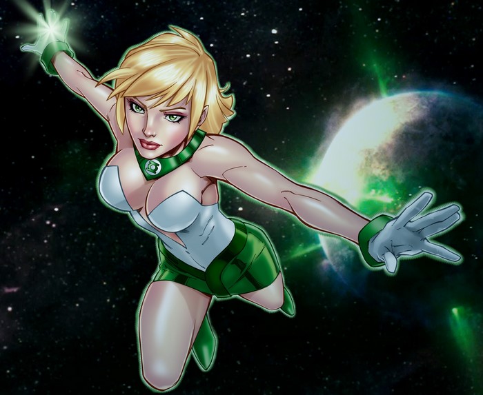 Arisia Rrab from Green Lantern in space