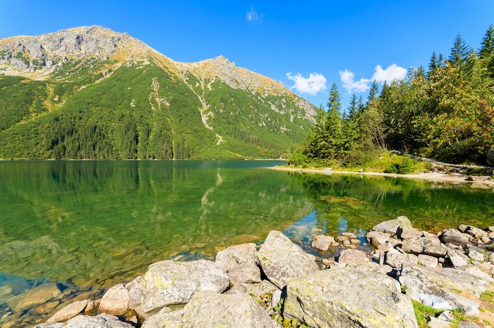 Lake and mountains in the Tatra Mountains, Poland
