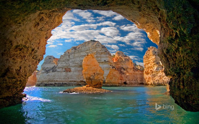 Praia da Ponta da Piedade cave in Portugal