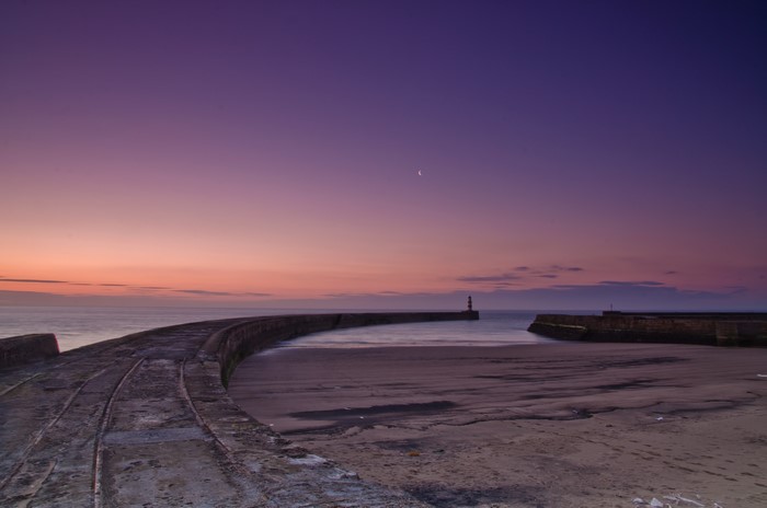 Lighthouse at Dusk on the Coast
