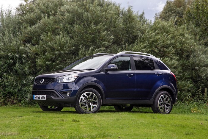 2015 SsangYong Korando 2.2 ELX in blue on grass