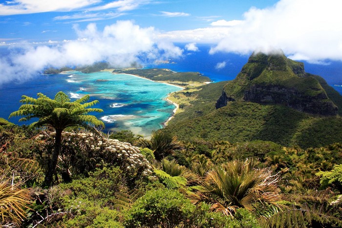 Lord Howe Island, Australia Scenery with Mountains and Coast