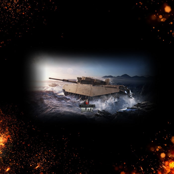 World of Tanks Blitz Centurion Mk 7/1 tank in water