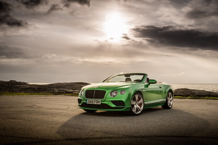 Green Bentley 2015 Continental GT Speed Convertible