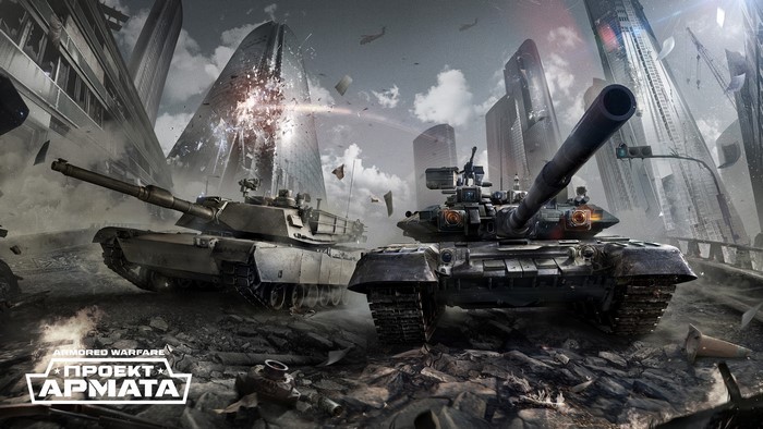 Armored Warfare Project Armata Tanks in City Ruins