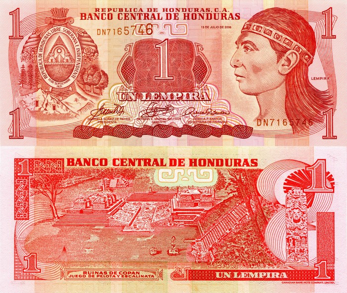 1 Lempira Honduras Banknote