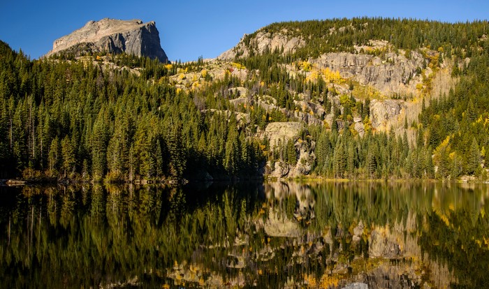 Bear Lake Rocky Mountain National Park USA Mountains Lake Forests