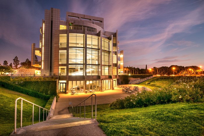 Modern Building at Night in California