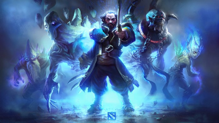 Dota 2 characters: Kunkka, Lich, Ancient Apparition, Vengeful Spirit, Dark Seer