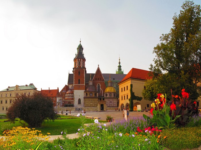 Wawel Cathedral and Royal Castle in Krakow, Poland