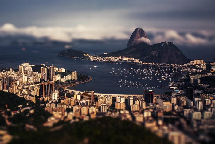 Rio de Janeiro cityscape with Sugarloaf Mountain