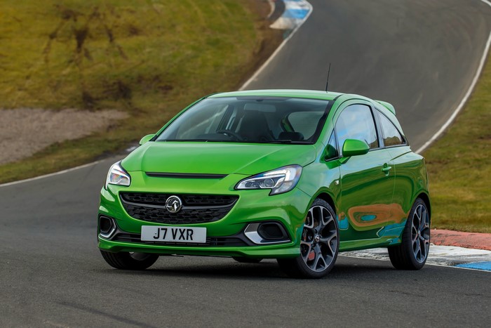 2015 Vauxhall Corsa VXR on a race track