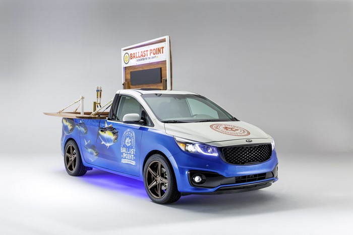 Ballast Point Kia Sedona custom bar truck