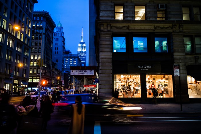 Empire State Building at Night in New York City
