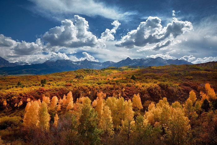 Colorado, USA, Forests, Mountains, Autumn, Scenery, Clouds, HD ...