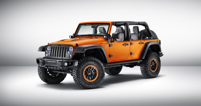 Orange Jeep Wrangler Rubicon Concept
