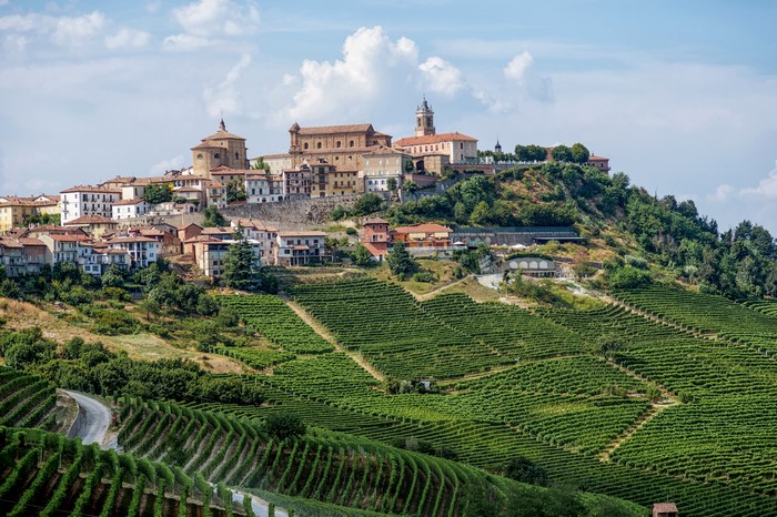 La Morra, Italy: Town and Vineyards
