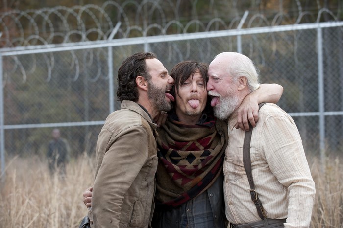 Andrew Lincoln, Norman Reedus, and Scott Wilson from The Walking Dead