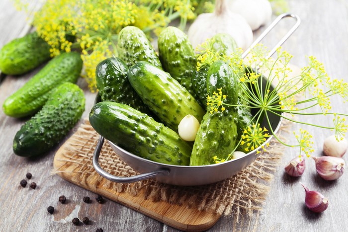 Cucumbers with Dill and Garlic