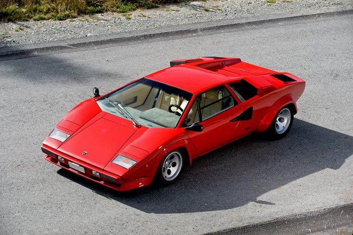 4K Red 1978 Lamborghini Bertone Countach