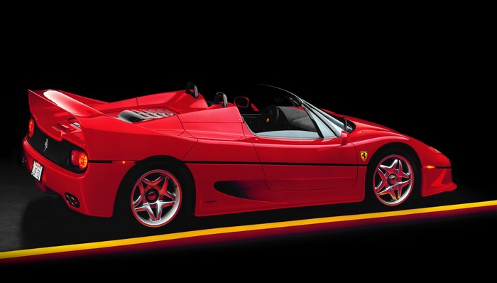 Red Ferrari F50 Convertible