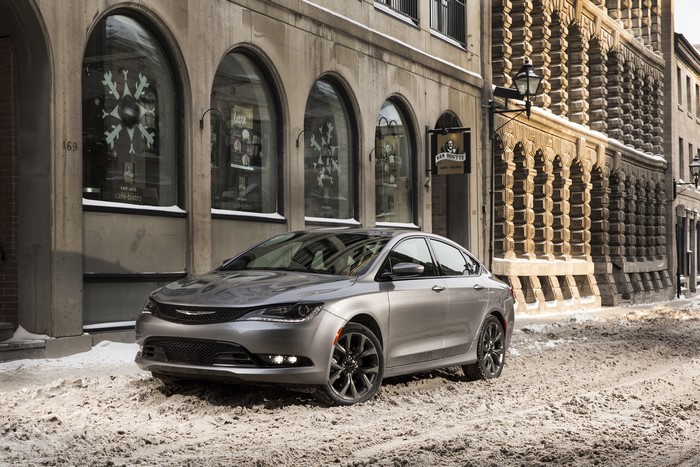 2014 Chrysler 200S AWD sedan in snow