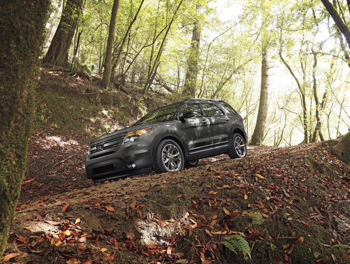 Ford Explorer Sport U502 in a forest