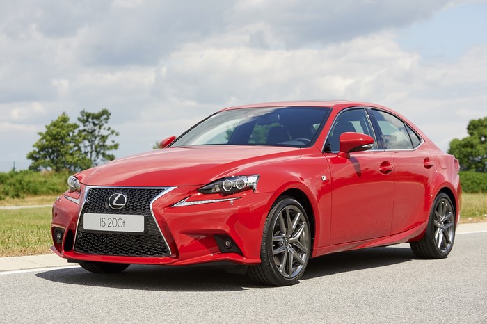 Red Lexus IS 200t F-Sport XE30 Sedan