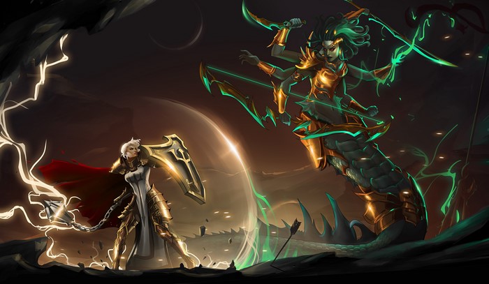 4K Johanna from Heroes of the Storm vs Lady Vashj from World of Warcraft