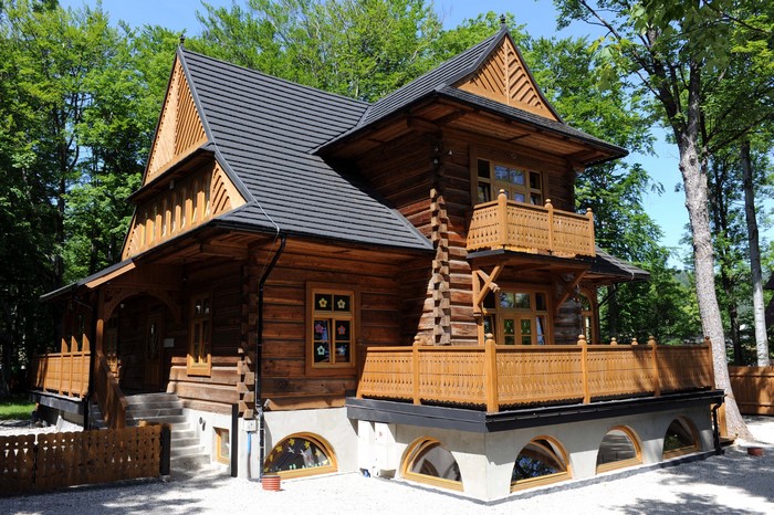 Wooden house in Zakopane, Poland