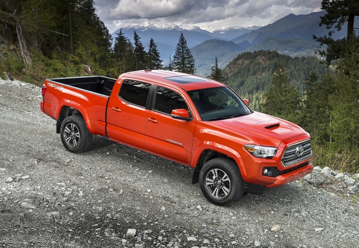 Orange 2015 Toyota Tacoma TRD Sport Double Cab