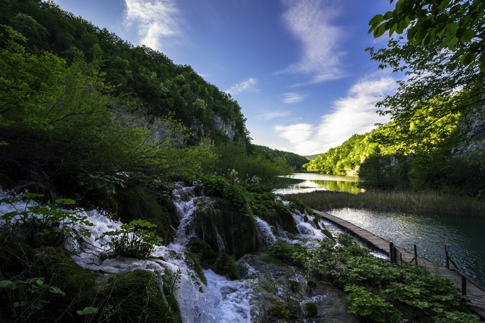 Plitvice Lakes National Park, Croatia, Waterfalls, Lake