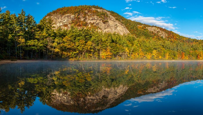 Echo Lake New Hampshire Mountains and Forests in Autumn